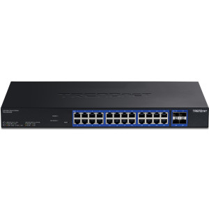 TRENDnet TEG-3284WS 28-Port Managed Multi-Gig Ethernet Switch, 2x 10G SFP+ ports, rack mountable